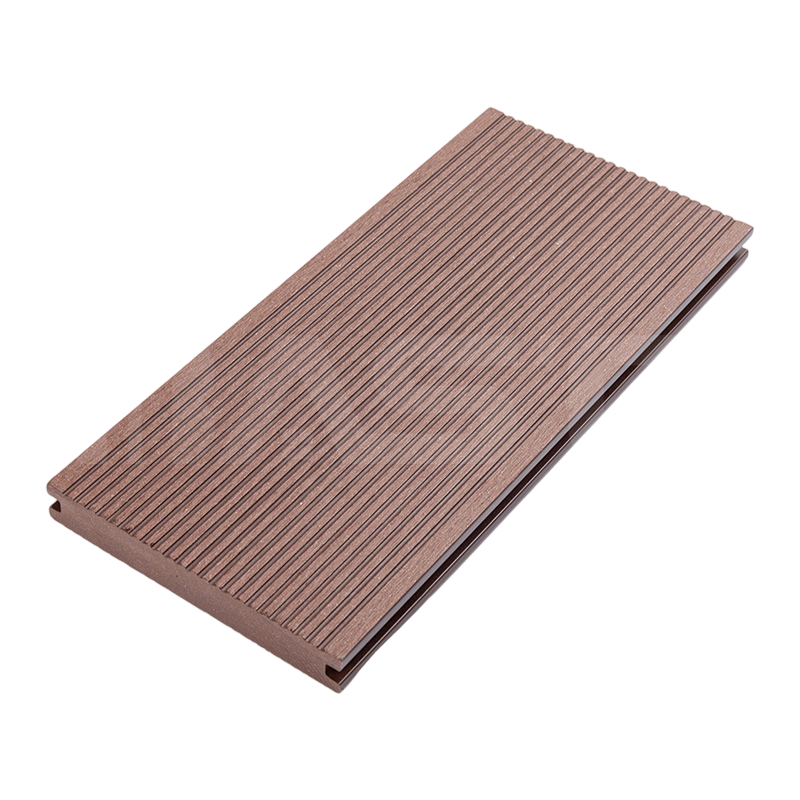 30% Bahan HDPE Kitar Semula Adalah Kuat dan Tahan Lama Papan Decking Komposit Pepejal Klasik 140mm x 23mm