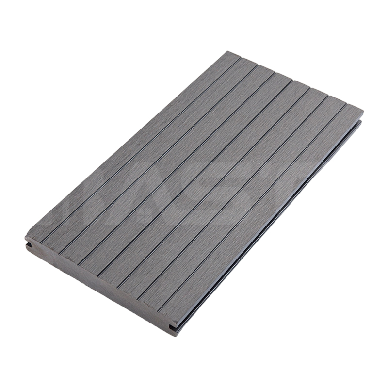 Tahan UV Tahan Pudar 60% Gentian Kayu Asli Papan Decking Komposit Pepejal Klasik 150mm x 20mm